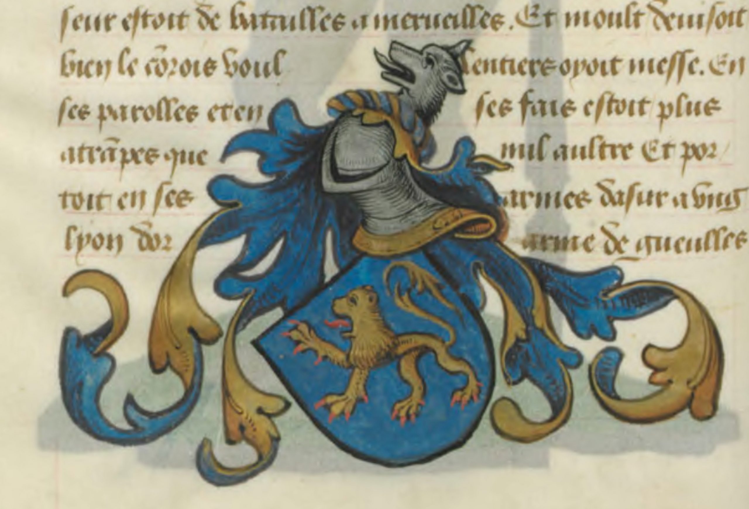 Blason d'Yvain le Chevalier au Lion
